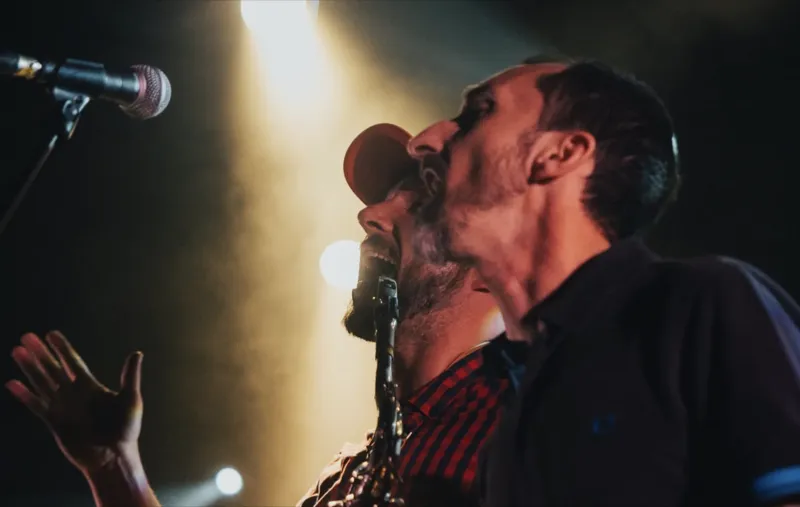 Section cuivres et choeurs de Left Corner - concert reggae à la MAC3 Pessac