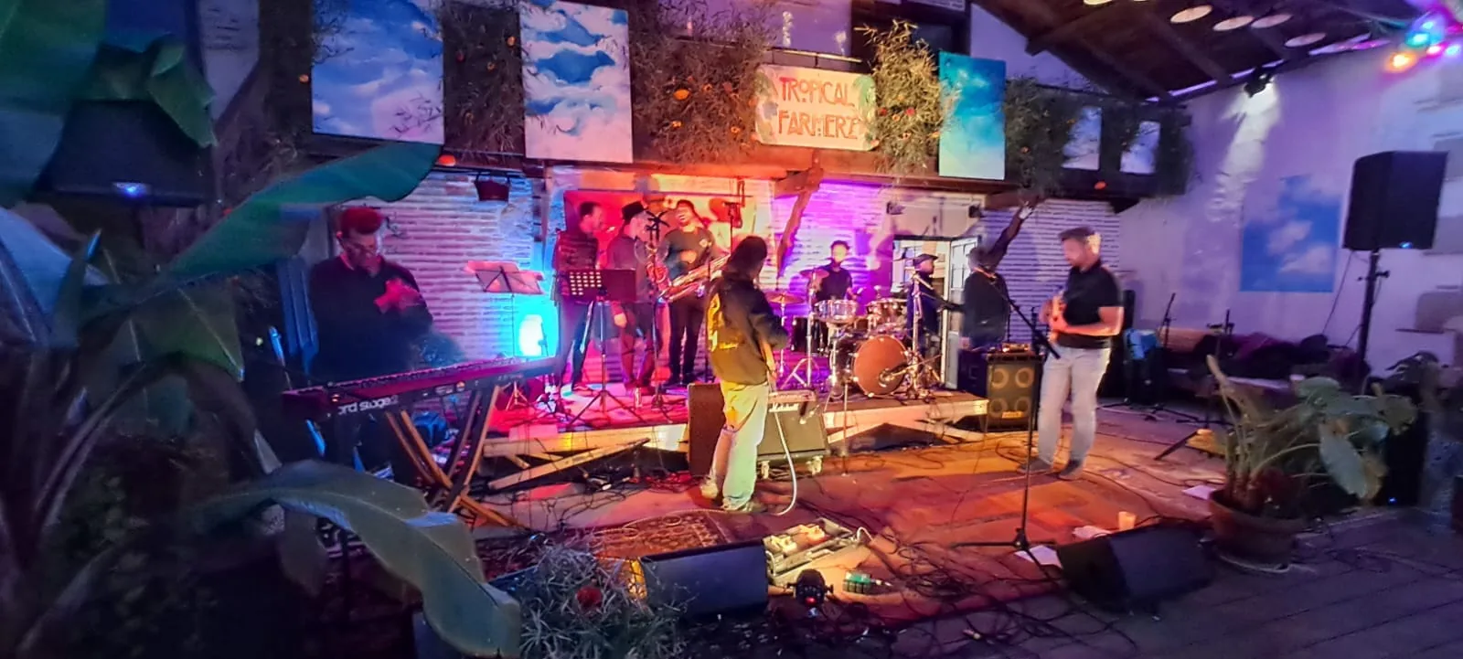 Performance live de Left Corner à La Ferme des Filles - rocksteady reggae bordelais